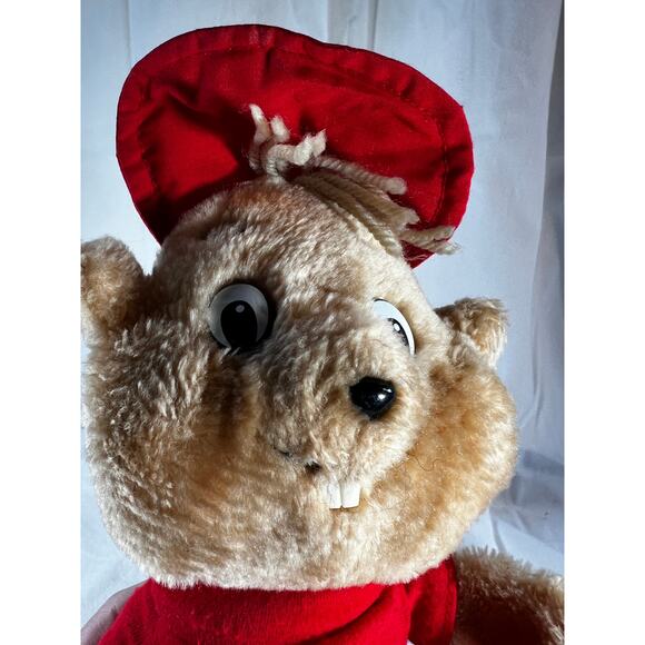 1983 Alvin and The Chipmunks CBS Toys Vintage Plush Stuffed Animal Toy 12" Nice - Picture 7 of 16